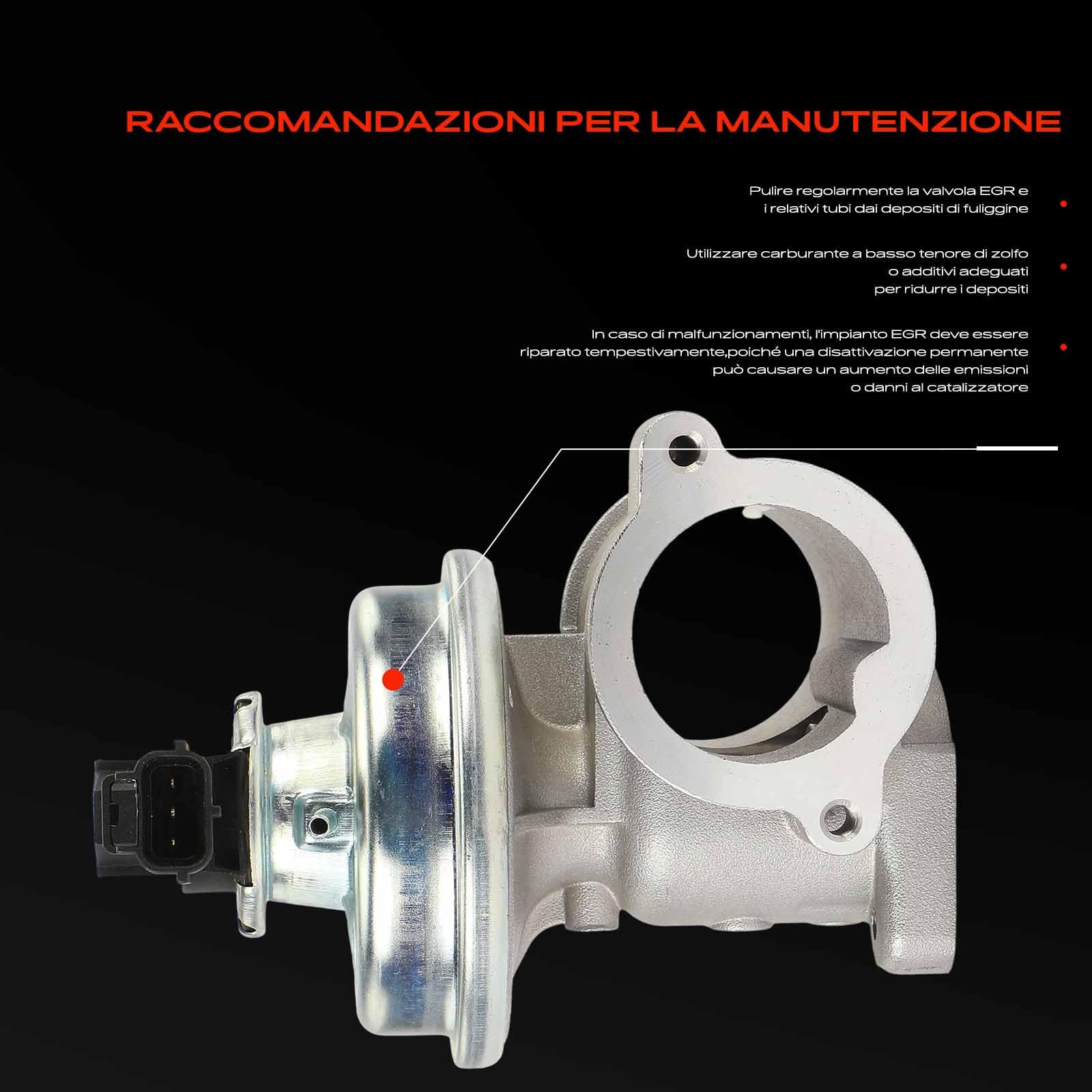 Frankberg Ricircolo dei gas di scarico della valvola EGR 2S7Q9D475AD | Compatibile con: Mondeo III Berlina B4Y, Mondeo III B5Y, Transit Box FA, Pianale/telaio Transit FM FN
