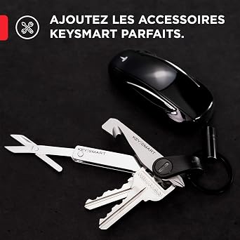 KeySmart - Organisateur De Clés Compact (Jusqu'à 14 Clés) - Bleu - Fini Le Bruit Dans Les Poches