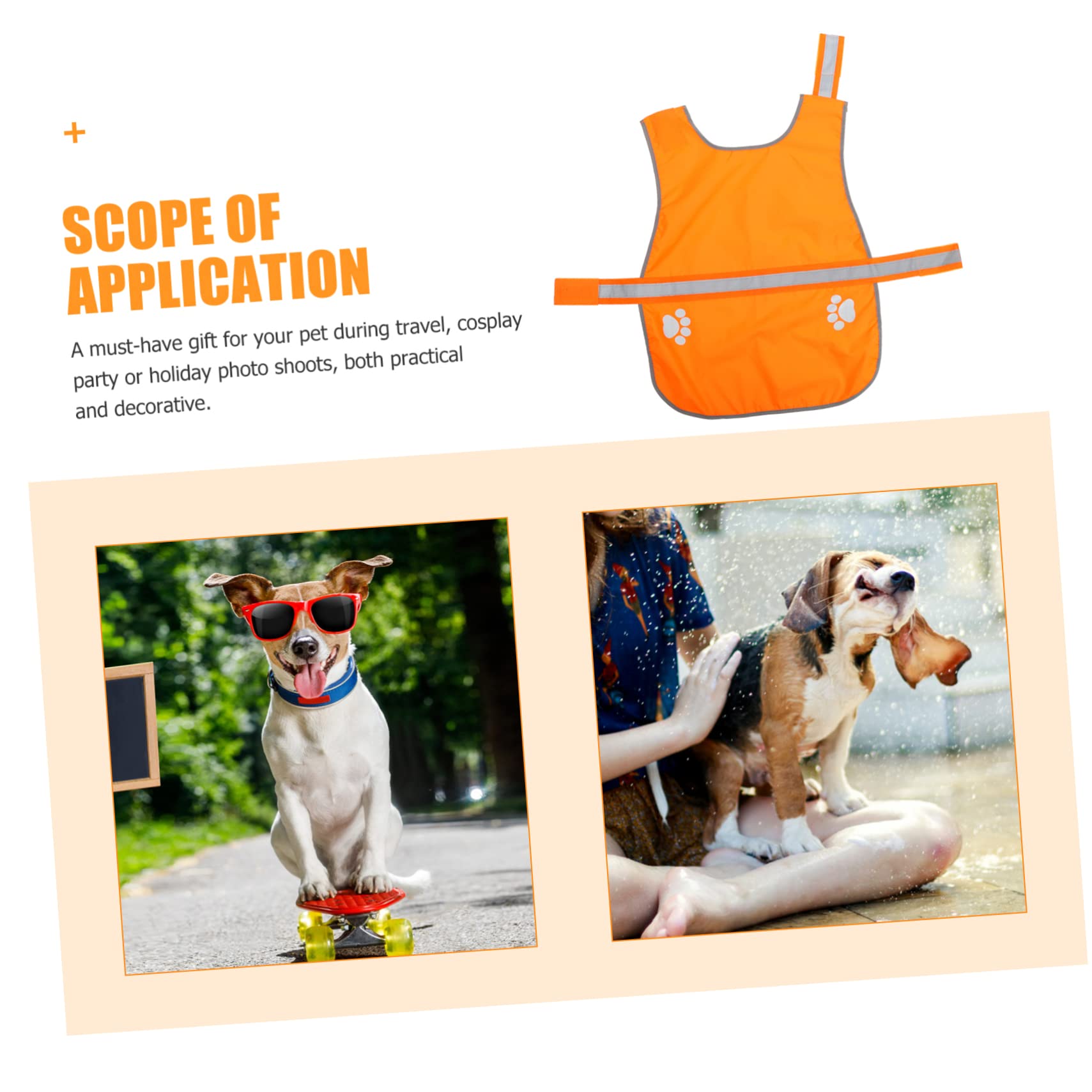 Supvox 5stücke Reflective Dog Vest Für Mittlere Hunde Atmungsaktives Und Wasserdichtes Material Für Outdoor-aktivitäten Erhöht Die Sichtbarkeit Und Ihres