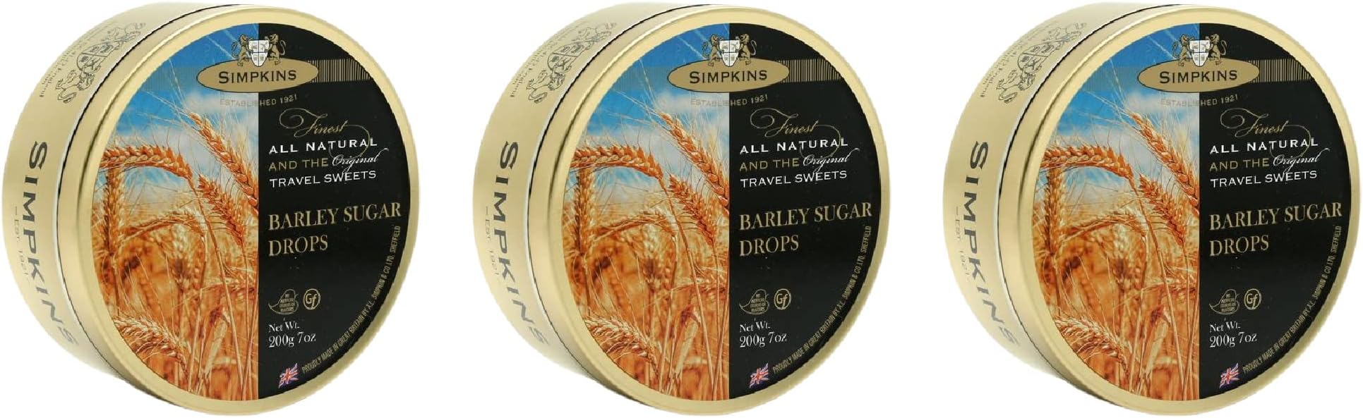 Simpkins Barley Sugar Travel Sweets 3 pack