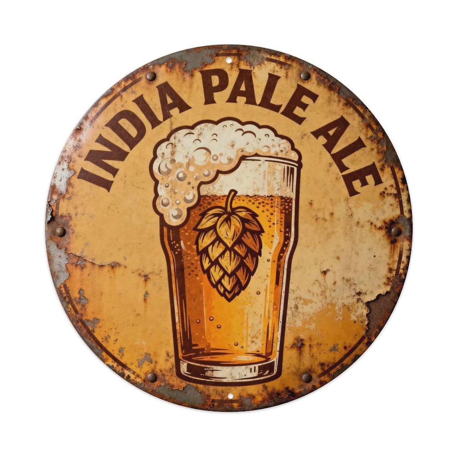 India Pale Ale Metal Tin Sign Plaque