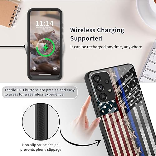 Miniatura 434 de Funda para Samsung Galaxy A13 5G, cuerpo completo resistente de vidrio templado alto+TPU suave parachoques funda protectora para Galaxy A13 5G