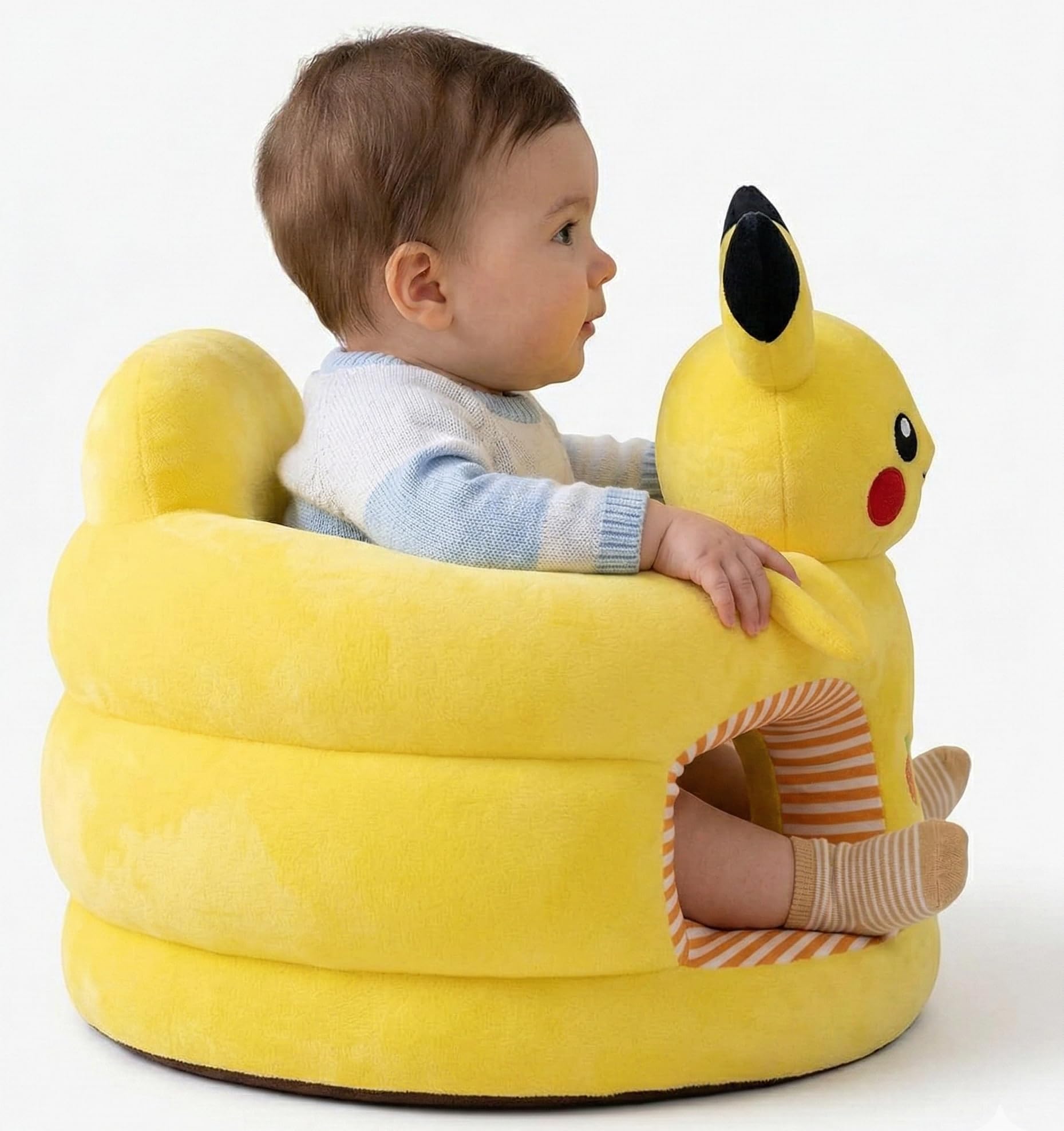 FLOATING DREAMS Plush Soft Baby Sofa Seat| Toddlers Sitting Sofa Chair Upto 2 Years (Yellow)-image-46
