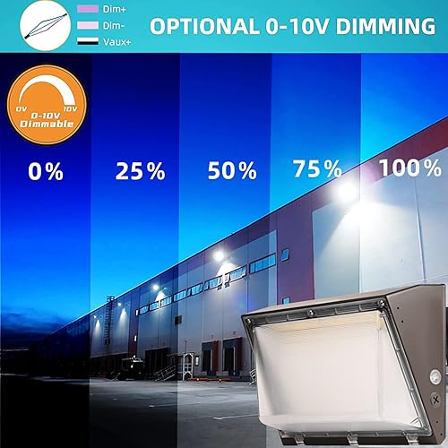 Miniatura 4 de Paquete de luz LED regulable de 100 W con fotocélula del atardecer al amanecer, 100-277 V 14000 lm 600-800 W equivalente a HPSHID, iluminación de