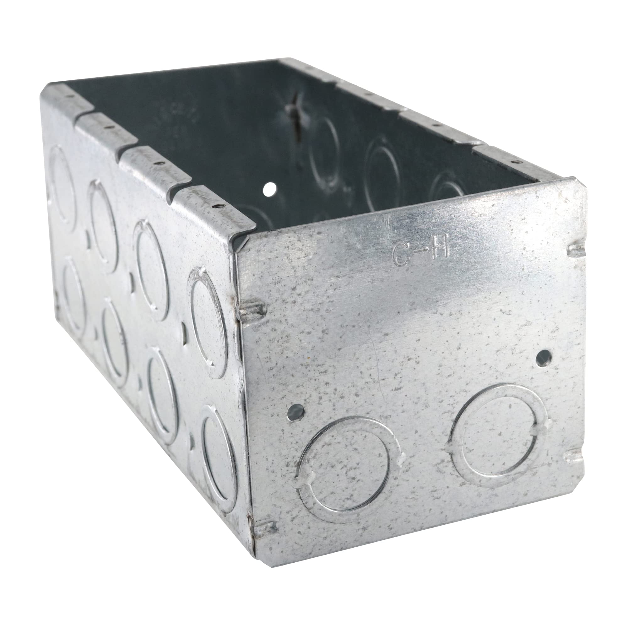 Crouse-Hinds TP693 Steel Screw-On Mount 4-Gang Masonry Box 7-3/8