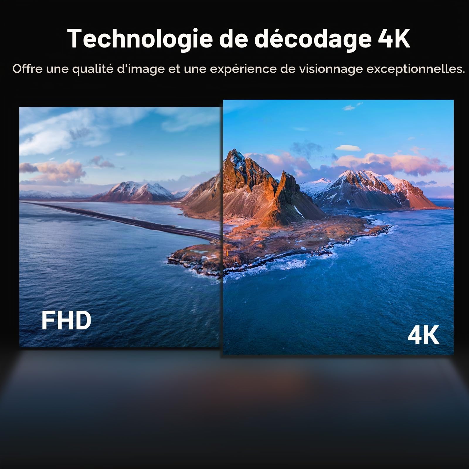 Xiaomi TV Stick 4K (2{^>e<^} génération), Xiaomi Streaming Stick compatible avec Google TV, Google Cast, télécommande vocale, compatible avec Wi-Fi 6, HDR10, Dolby Atmos et Dolby Vision