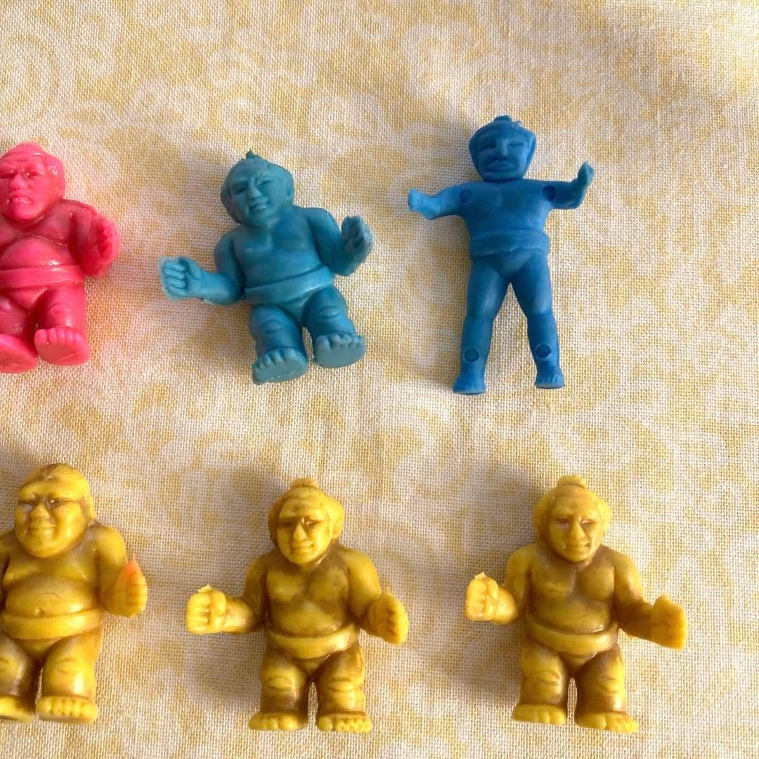 大相撲 力士 消しゴム レトロ 19体 マルカ 大相撲 連続当 消しゴム人形