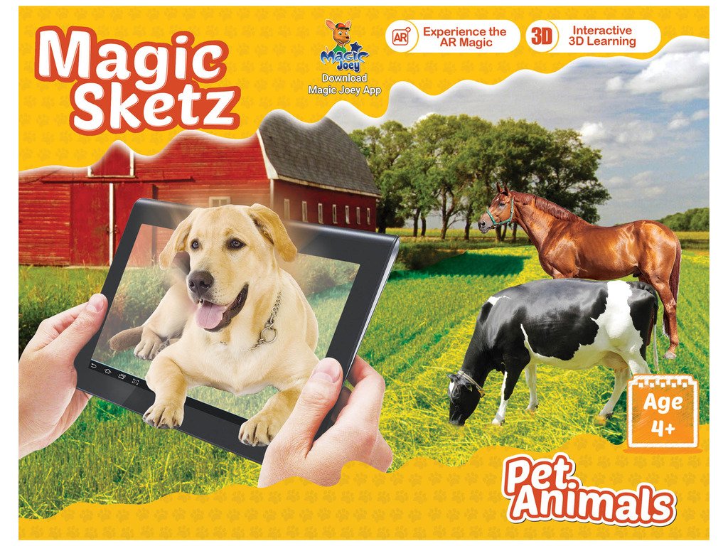 Augment Works 3D Coloring Book Magic Joey for Pet Animals