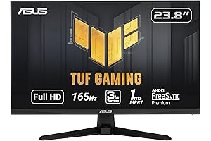 ASUS 23.8" TUF Gaming Monitor with 165Hz Refresh Rate and 1ms Response Time (VG247Q1A)