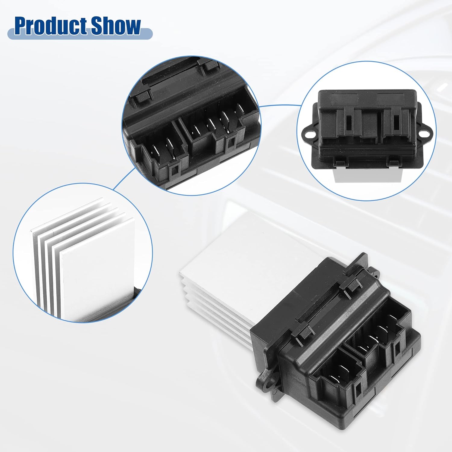 ACROPIX HVAC Blower Motor Resistor AC Blower Control Fit for Chrysler VOYAGER TOWN - Pack of 1 Black
