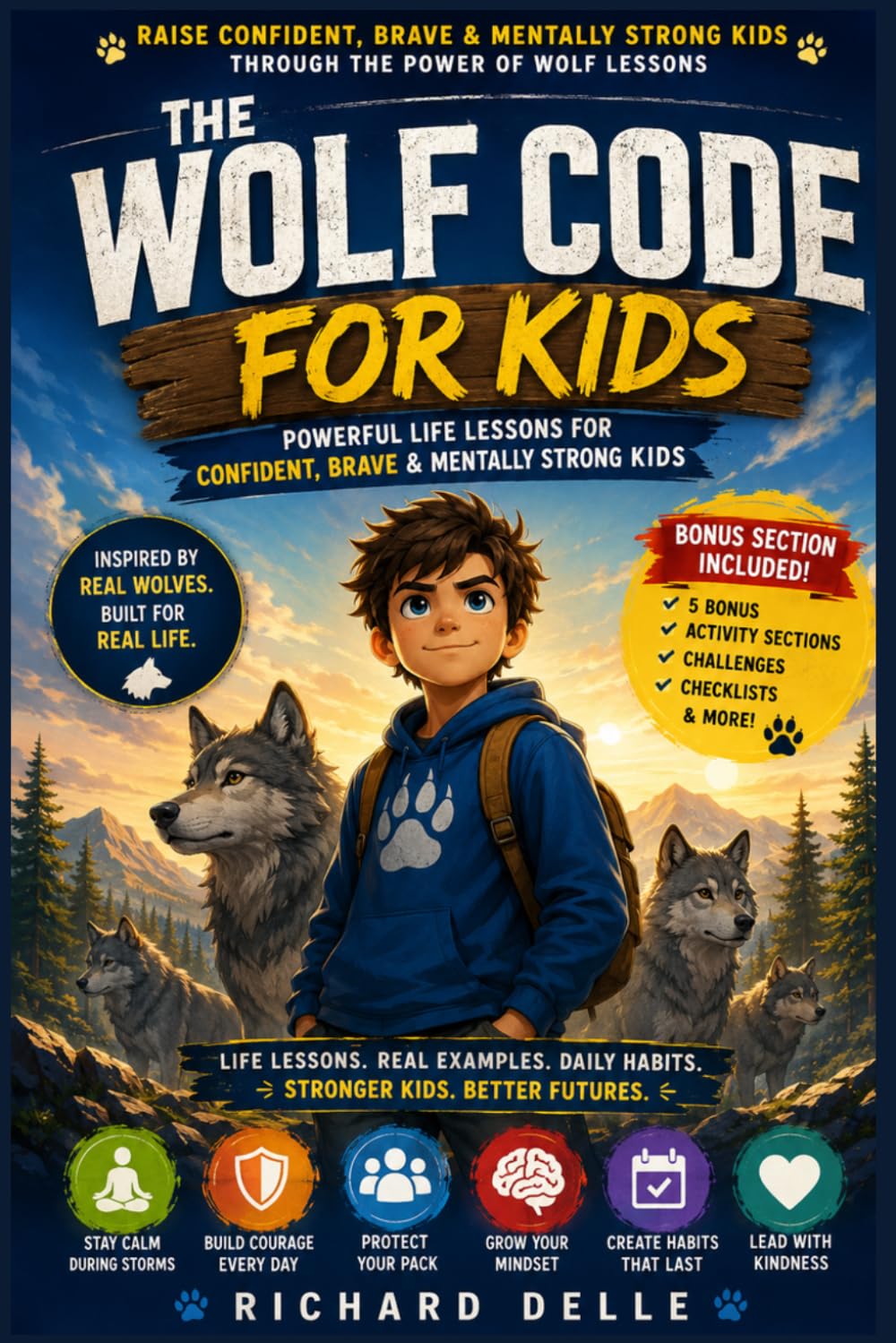 The Wolf Code for Kids: Powerful Life Lessons for Confident, Brave & Mentally Strong Kids