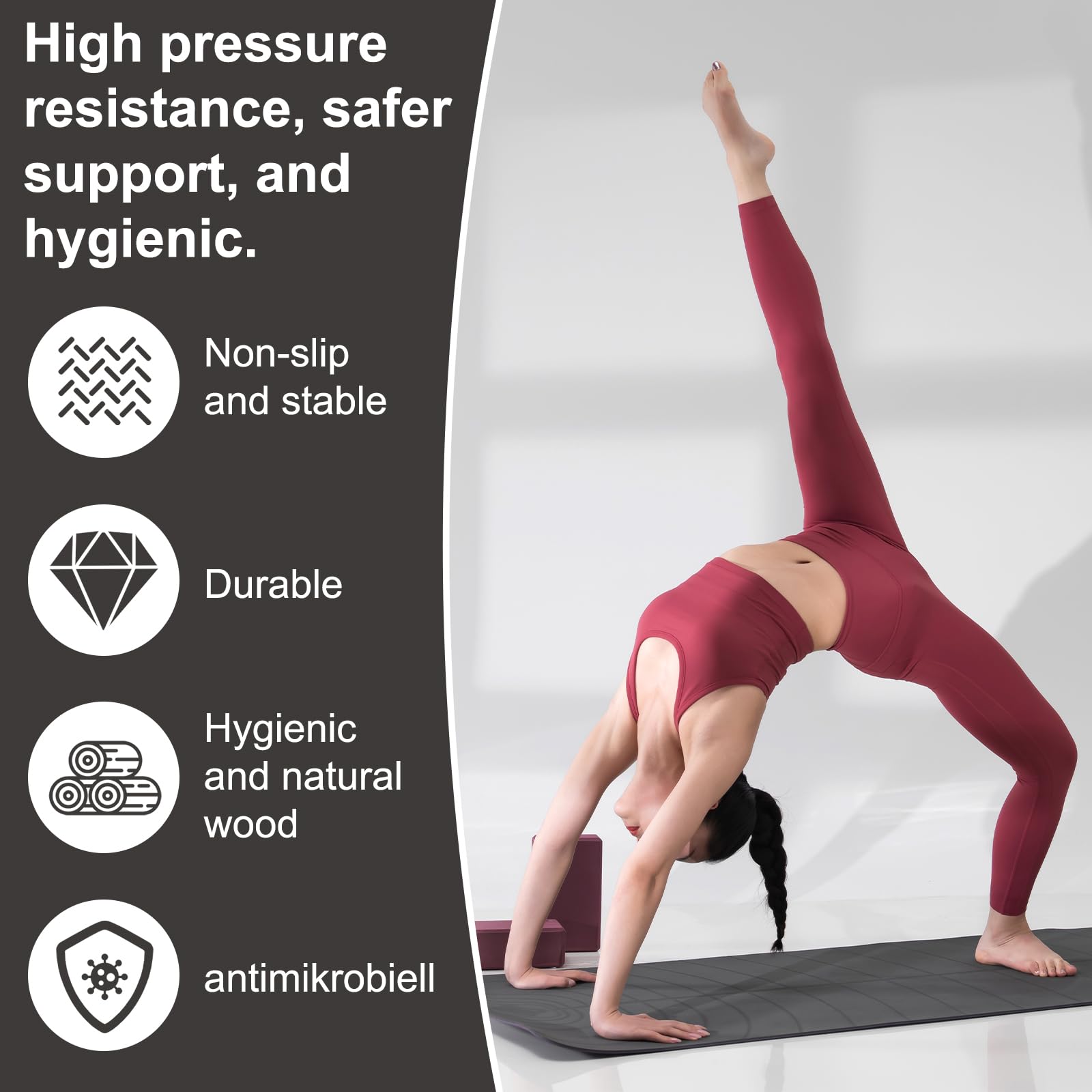 Demi-sphère D'équilibre En Liège Massif - Fitness, Yoga Et Proprioception Pour Enfants Et Adultes (15/25/30 Cm)
