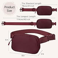 Vista 199 de Riñonera cruzada para mujeres y hombres, bolsa para cinturón para senderismo con correa ajustable, riñonera para correr, entrenamiento, deportes