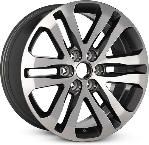 Miniatura 2 de Para GMC Canyon 2020 de aleación gris mecanizada de 18 pulgadas, llanta original OEM, rueda de camión lista para carretera