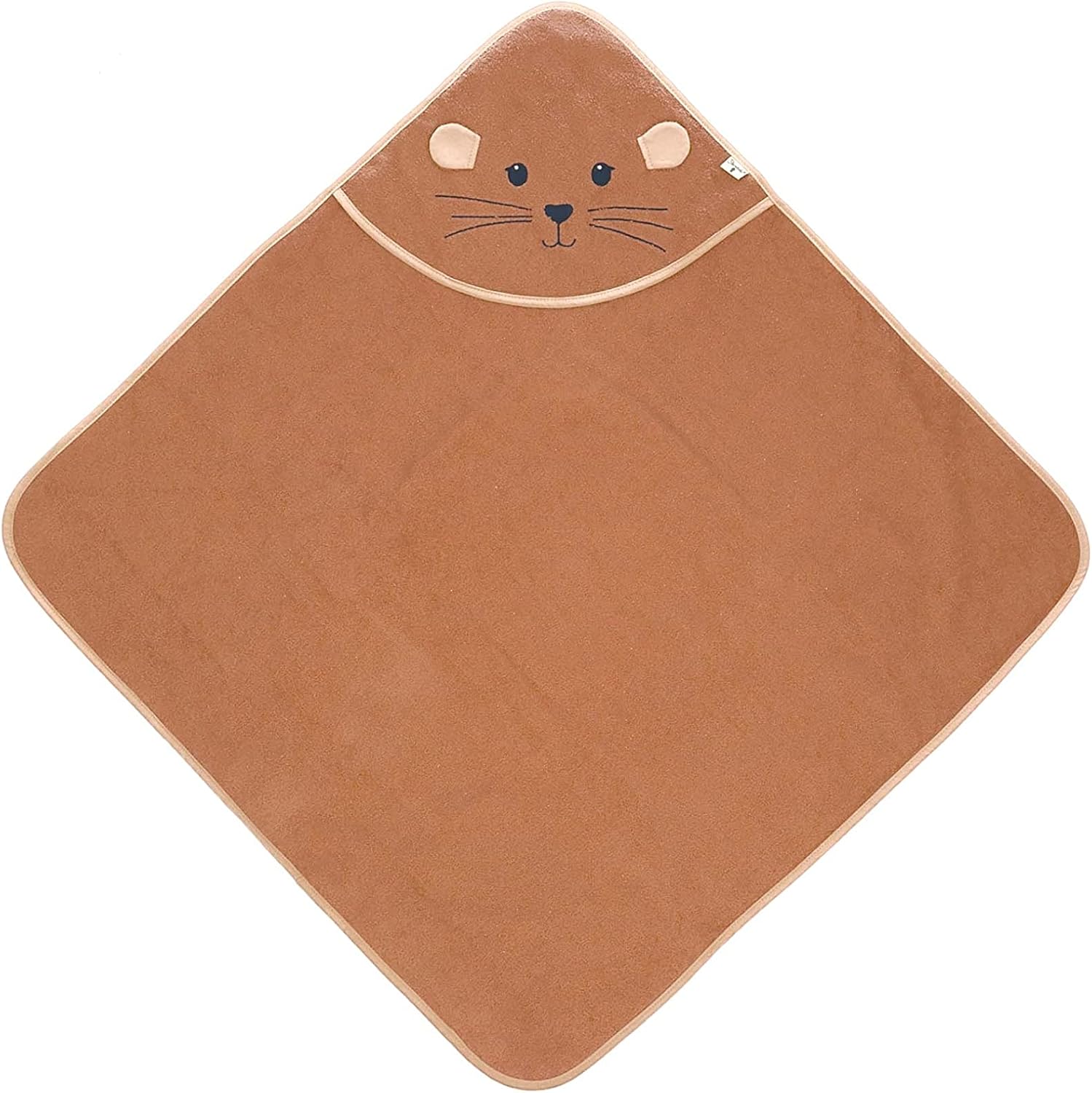 Sterntaler GOTS Unisex Baby Bath Towel Brown