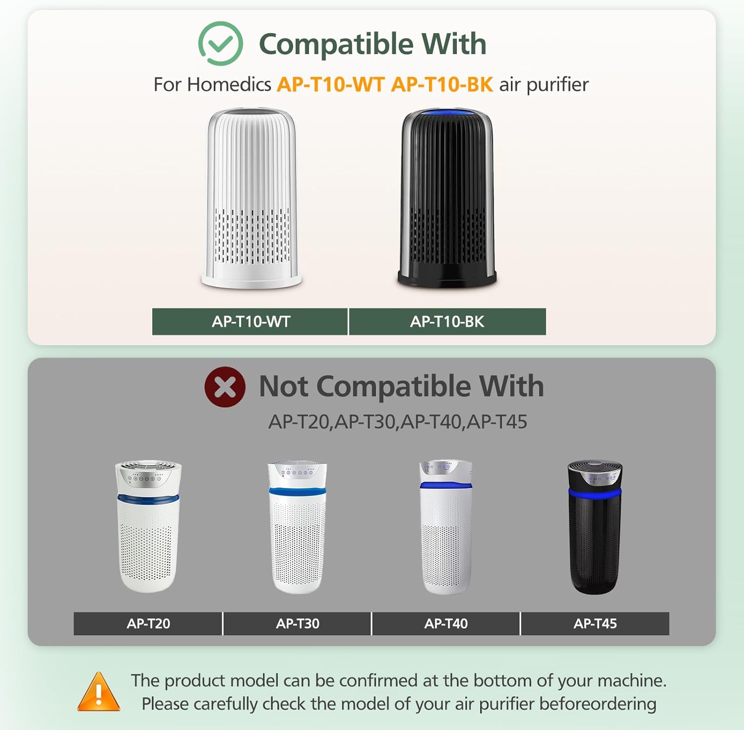 AP-T10FL Replacement Filter for HoMedics AP-T10-BK and AP-T10-WT Air Purifier, 360-Degree Efficient AP-T10 Filter, 2 Pack - Image 7