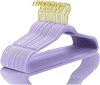 Vista 29 de MIZGI Perchas de Terciopelo Premium (Paquete de 50) Resistentes - Perchas de Terciopelo Antideslizantes - Percha de Traje de Terciopelo Rosa