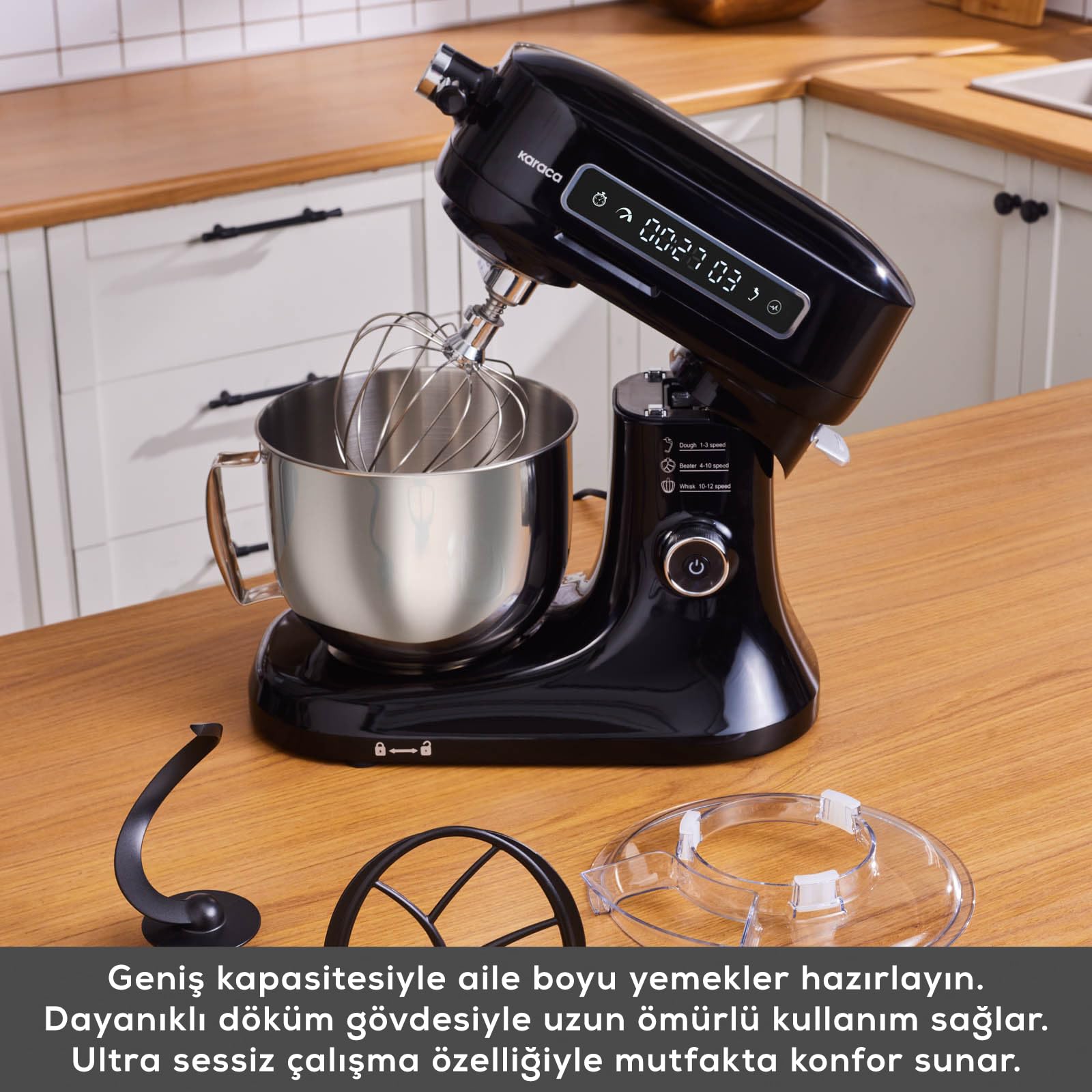 Karaca Pro Artisan Timer Chef Black 1600W 5 litri