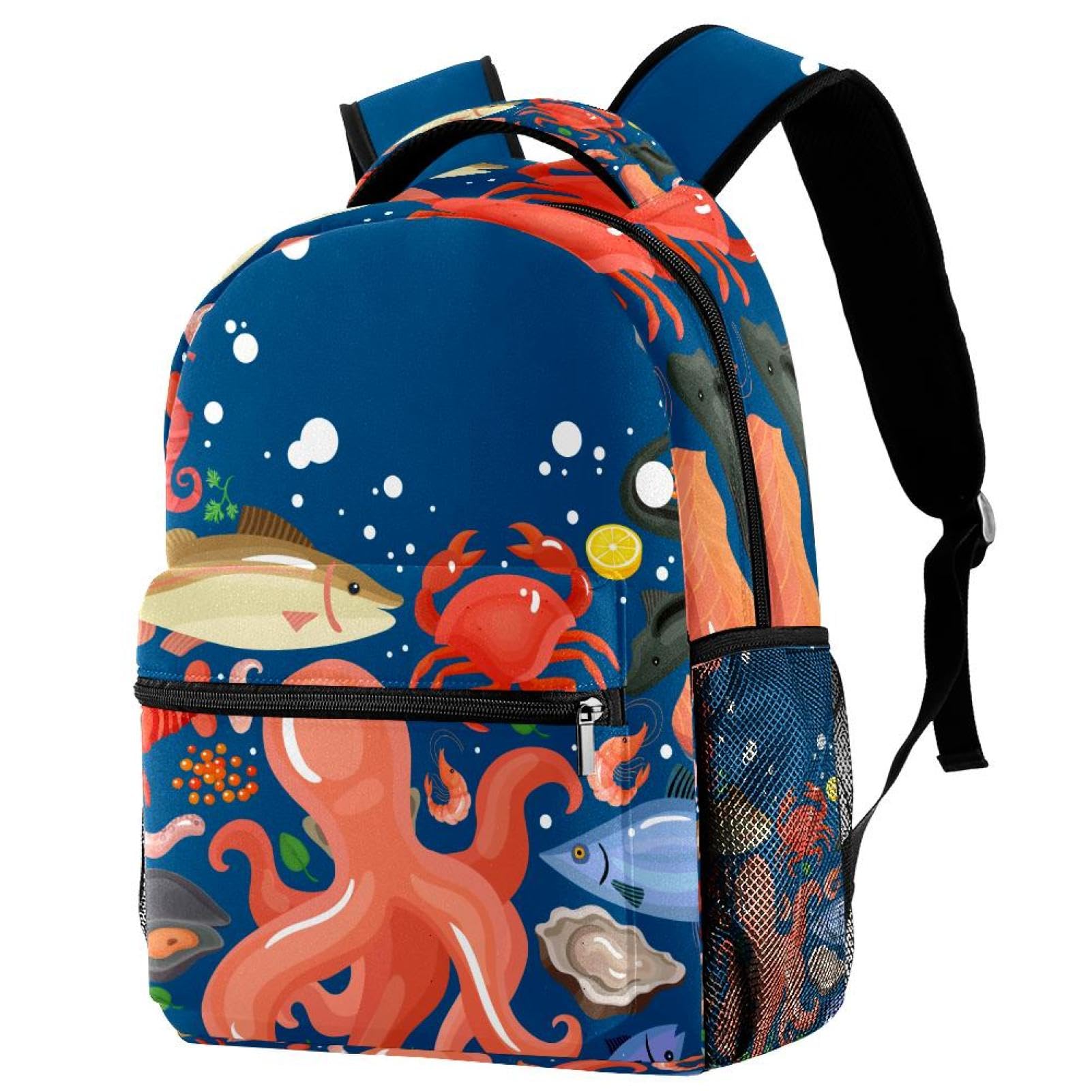 Zaino scolastico per uomini e donne, blu marino, borsa da viaggio per computer portatile, zaino leggero per università, zaino casual per libri