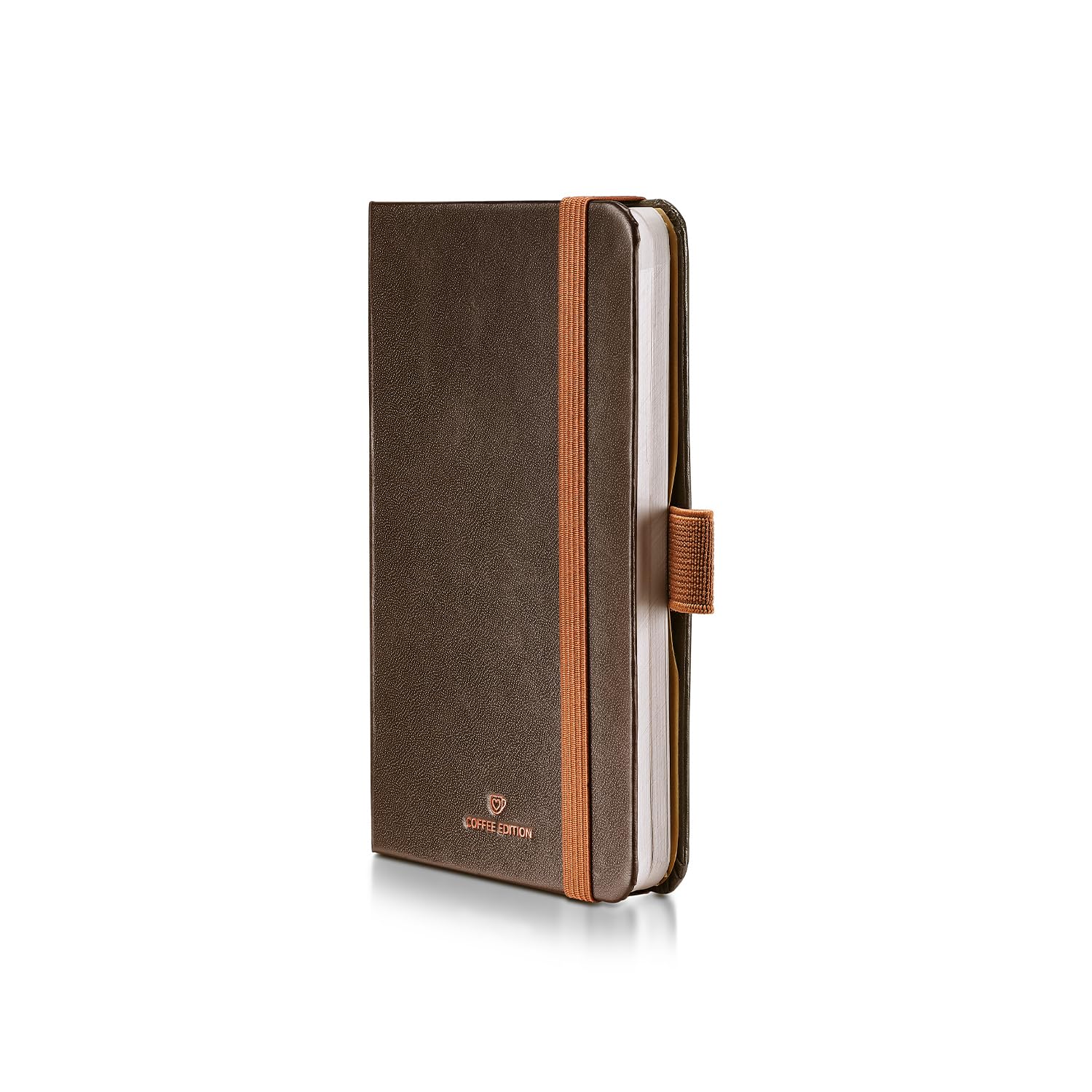 Sheaffer VFM Geschenkset 9428 Coffee Edition Kugelschreiber mit königsbraunen PVD-Rändern und kleinem Notizbuch, Mattbraun
