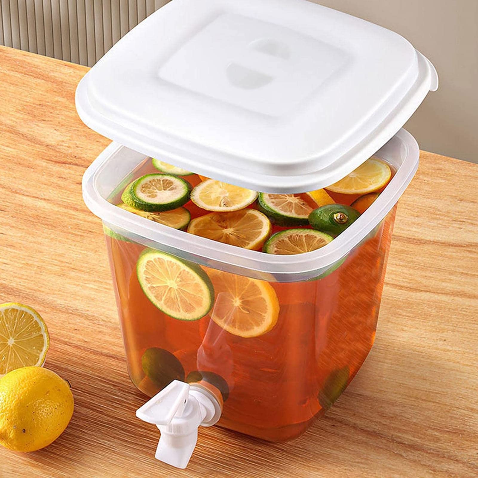 Limonadenständer-Set, Kunststoff, Getränkespender, 50-teilig, Einwegbecher Mit Deckel, Trinkhalme, Kühlschrank, Wasser, Getränkespender Mit Zapfhahn Limonadenständer-Set, Kunststoff, Getränkespender, 50-teilig, Einwegbecher Mit Deckel, Trinkhalme, Kühlschrank, Wasser, Getränkespender Mit Zapfhahn