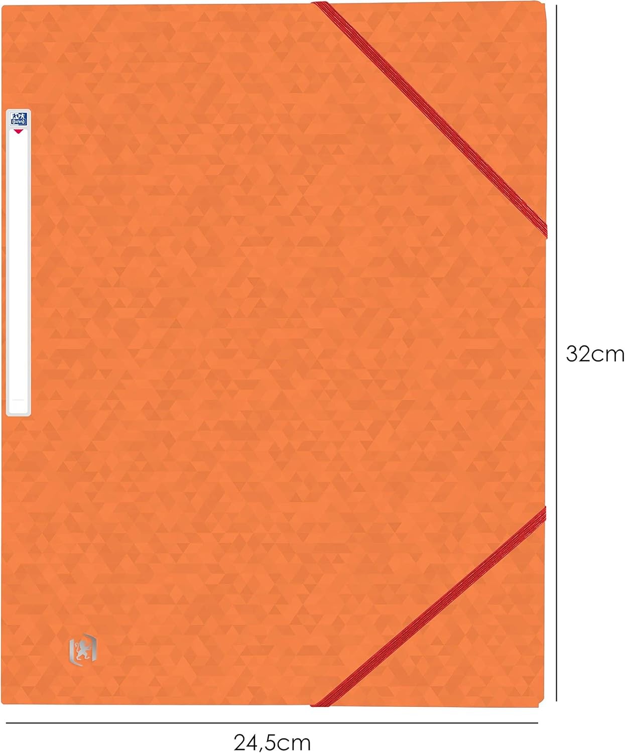 Oxford Topfile+ Pack of 10 Cardboard Folders with 3 Flaps, A4, Elastic Closure and Pockets, Orange, Lot de 10 - Image 3