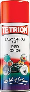 Tetrion Easy Spray Paint Primer - Red Oxide Anti-Rust Primer 400ml – Corrosion Inhbiting, Fast Drying Acrylic Spray for Metal, Wood, Plastic, Ceramic & More, Smooth Base Coat - Indoor & Outdoor Use, 13.5 Oz