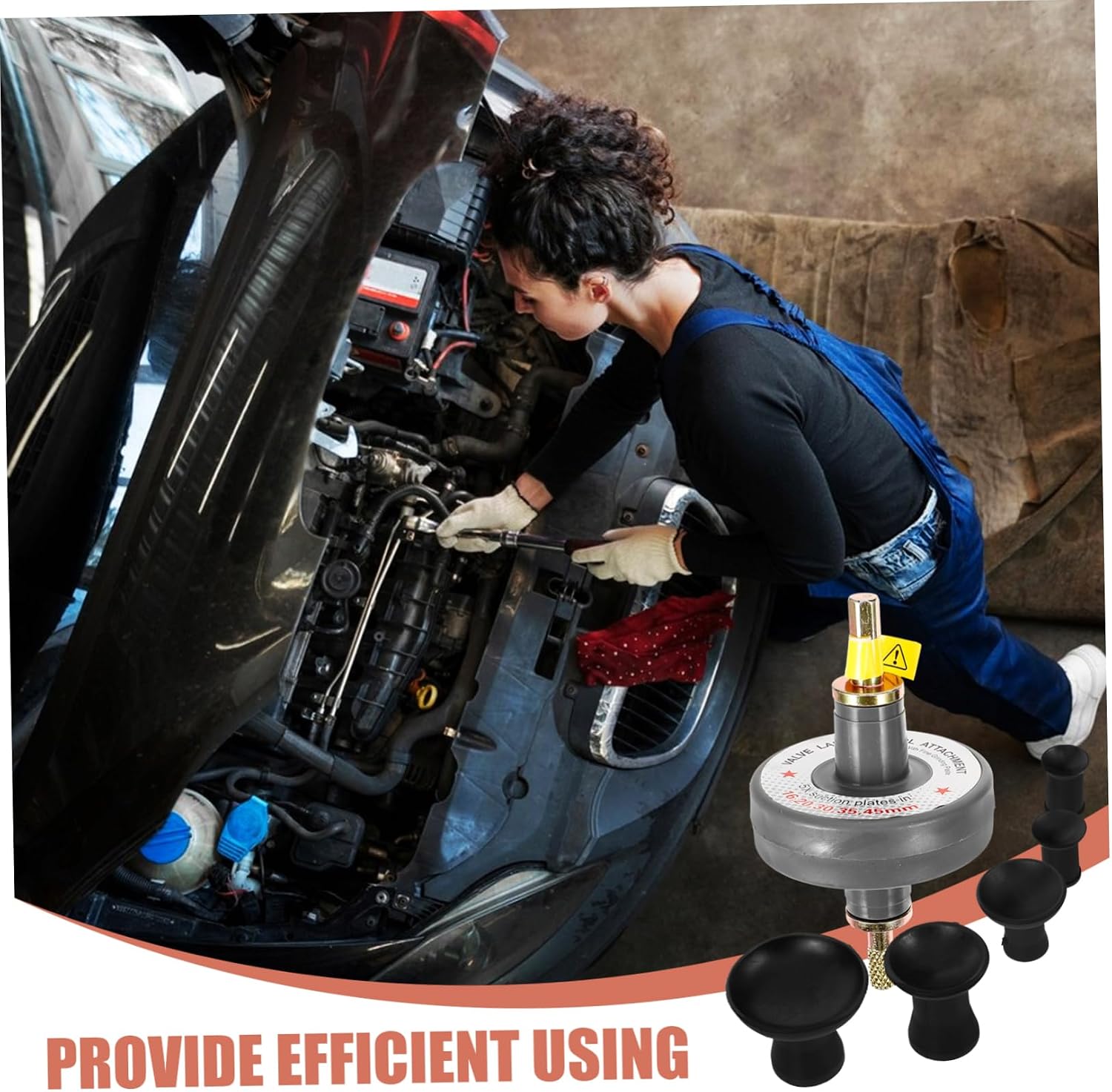PRETYZOOM Pneumatic Engine Valve Grinding Tool for Car Repair Precision Grinding Equipment for Restoration and Easy Compatible Various Engine Models