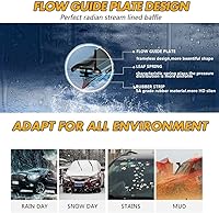 Vista 6 de Compatible con Alfa Romeo 156 1997 1998 1999 2000 2001 2002 2003 2004 2005 2006 2007 Escobillas de limpiaparabrisas delantero, accesorios de manejo