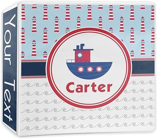 Miniatura 5 de Light House & Waves - Carpeta con 3 anillas, 2 pulgadas (personalizada)