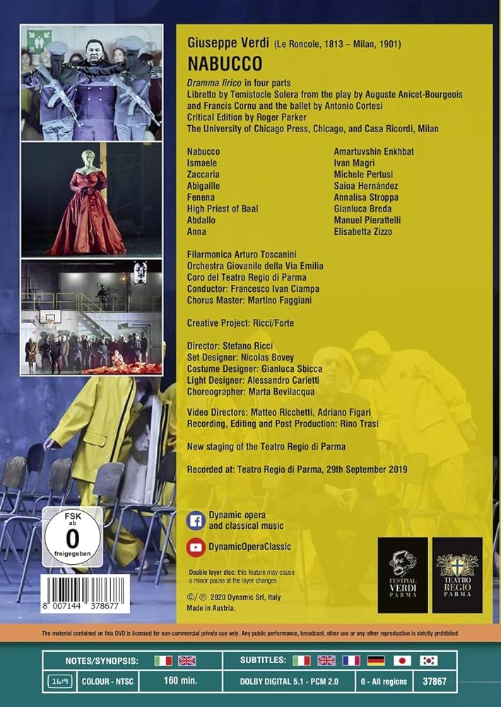 (未使用･未開封品)　Verdi - Nabucco [DVD] og8985z Verdi, Tito Gobbi, Vienna Opera Orchestra & Chorus Conducted