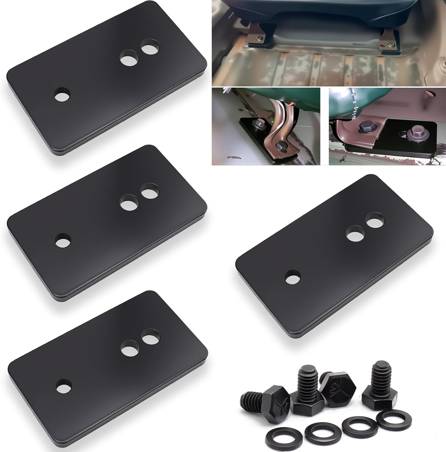 1967-2002 Camaro/Firebird Seat Relocation Brackets Kit - 1.5-2" Extension, Heavy-Duty Steel, Universal Fit