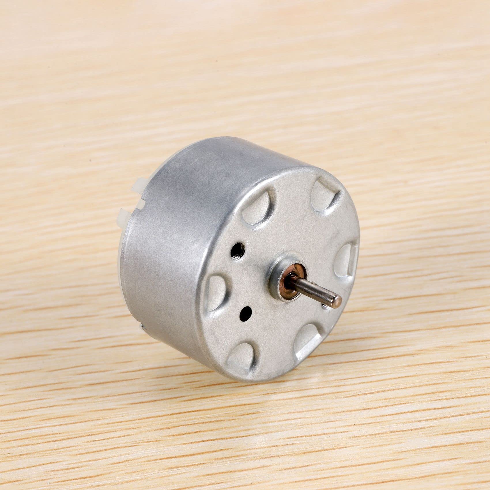 500 TB-12560 DC1.5-12V 2700 min Vitesse de rotation à vide 32 mm Diamètre Moteur DC Argent