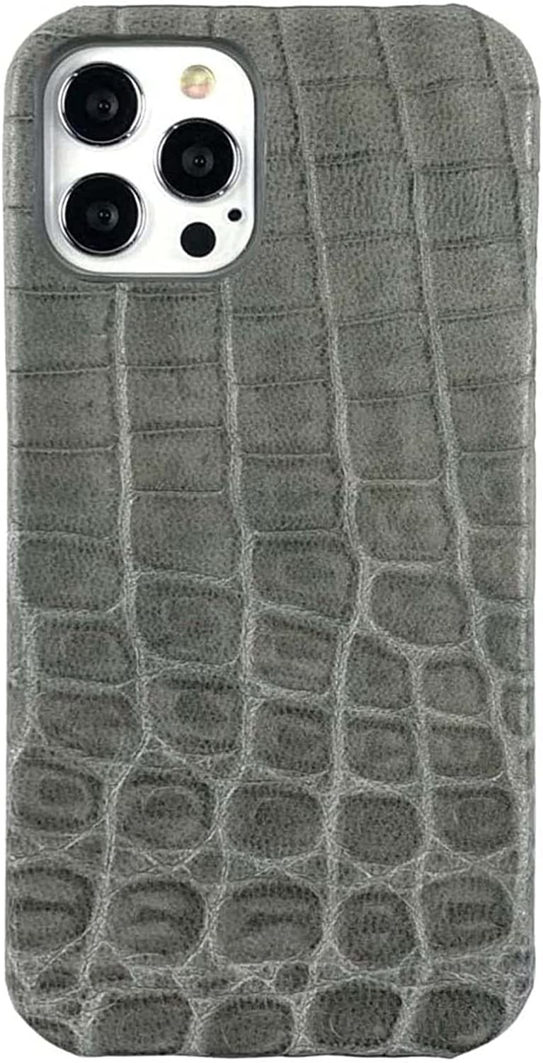 Coque iPhone 14 Pro Max en cuir crocodile élégante avec flocage - 8