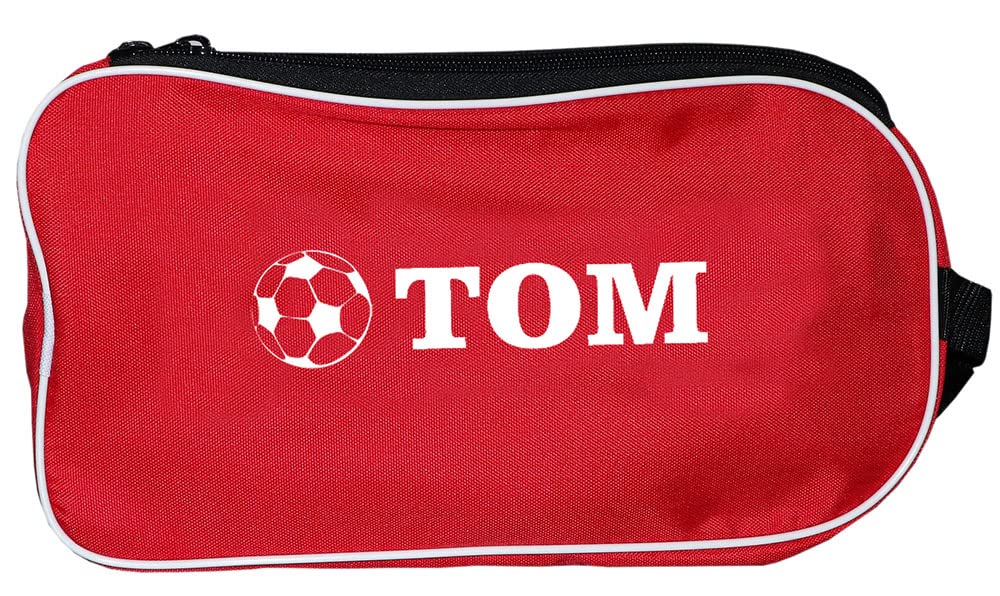 Personalized SPORT Football Boot Bag,Shoes bag, School, Sports, PE (Red_Football)-picture-24