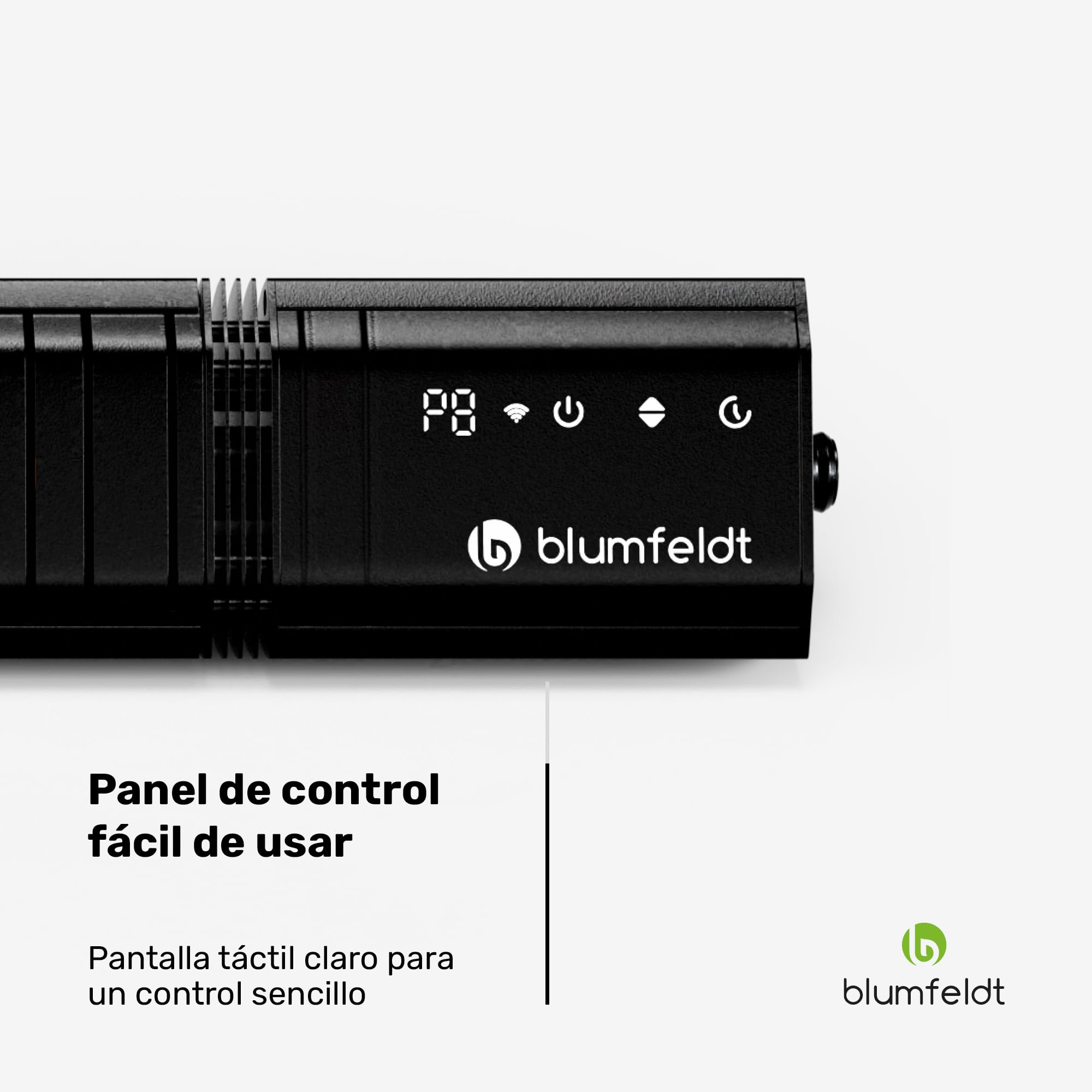 Blumfeldt Calefactor infrarrojo 2000w – montaje en pared & techo, exterior IP65, 9 ajustes de calor, control Wifi inteligente, tubos de oro, para balcón, terraza & jardín