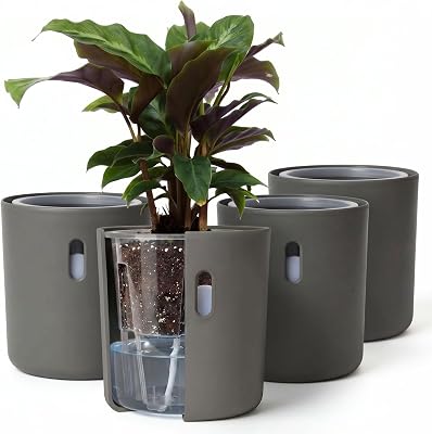 Wavyleaf Self-Watering Planters
