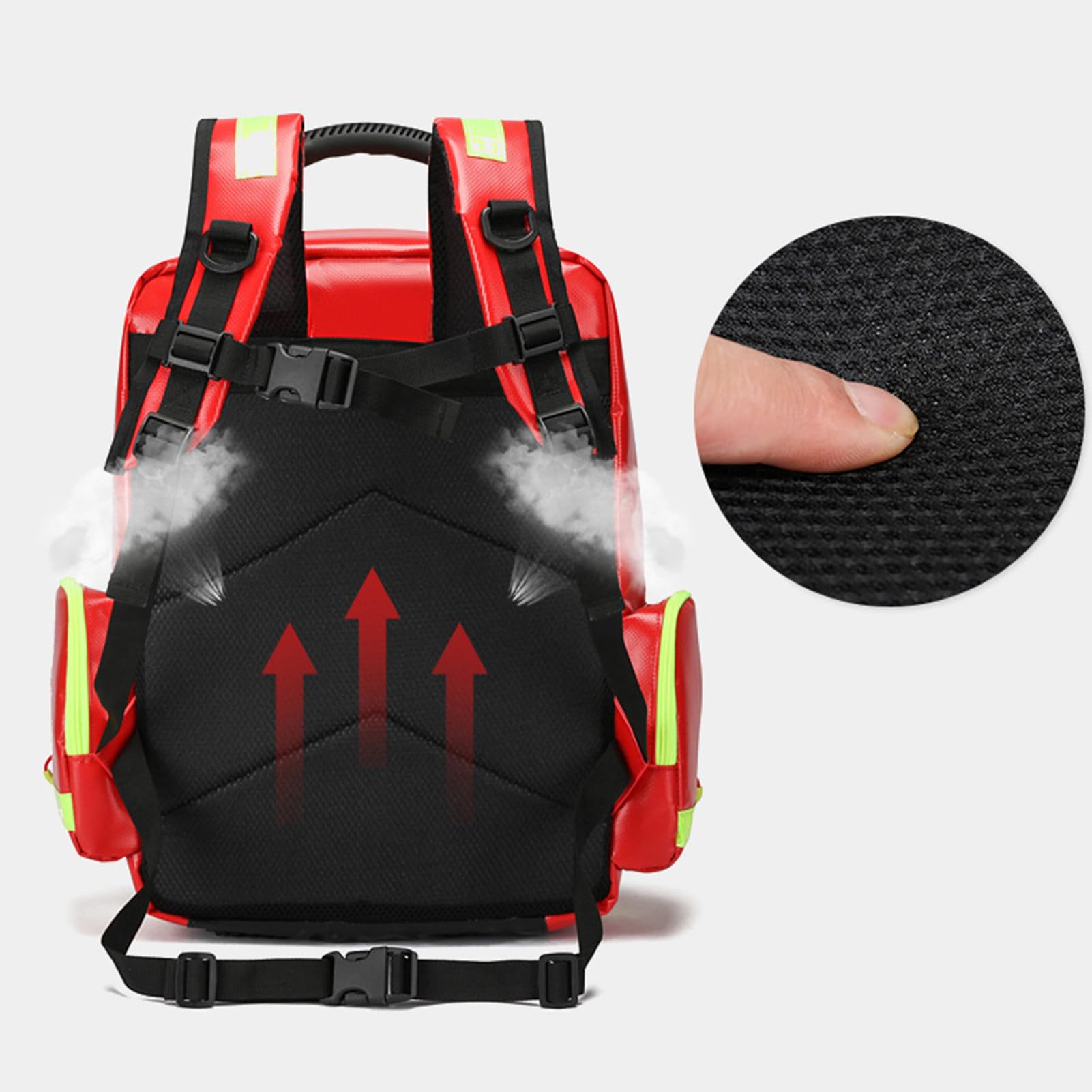 Bolsa de Primeros Auxilios para emergencias EMS, Mochila de Primeros Auxilios, Compartimentos múltiples, Mochila de Emergencia vacía para EMS, Camping, Senderismo, hogar, excursiones