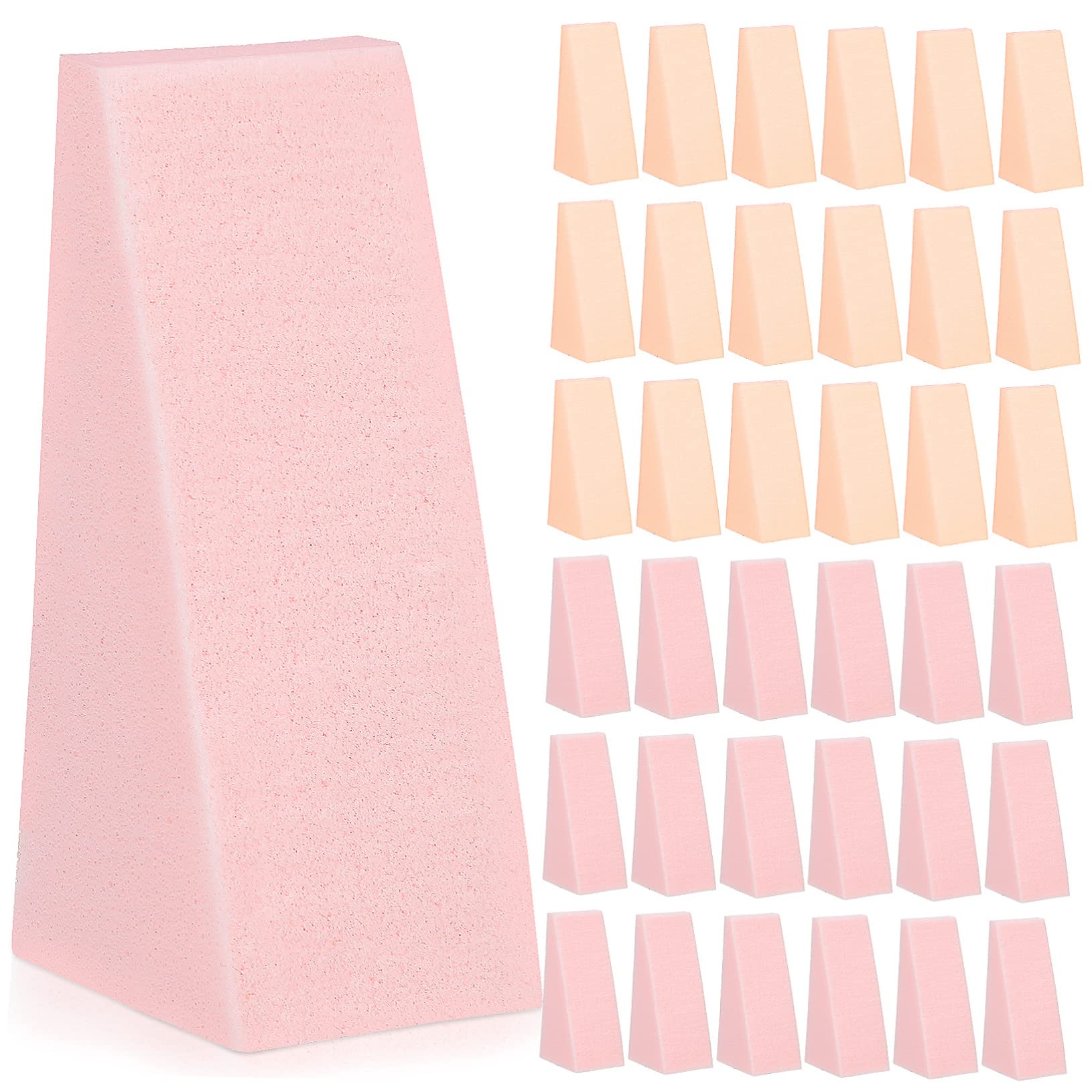 OUNONA 96Pcs Makeup Sponge Blending Sponges for Foundation Blush Creams Powders Includes Nude Sponges Makeup Accessories for All Skin Types present