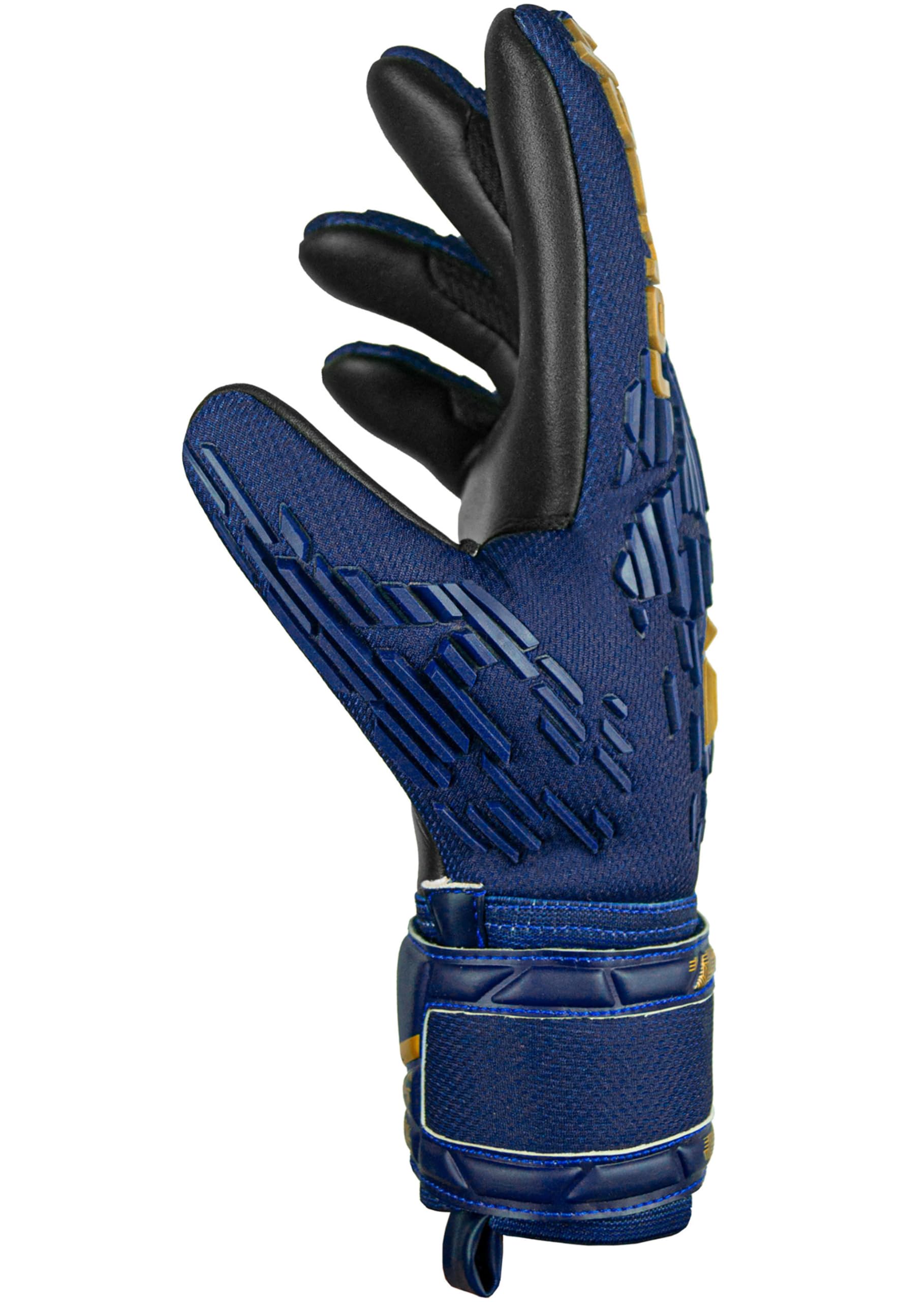 Reusch Guanti da portiere per uomo e adulti | ottima presa e vestibilità perfetta | traspiranti | per allenamenti e partite | erba sintetica ed erba naturale | Taglie 7,5-11 | Attrakt Freegel Silver