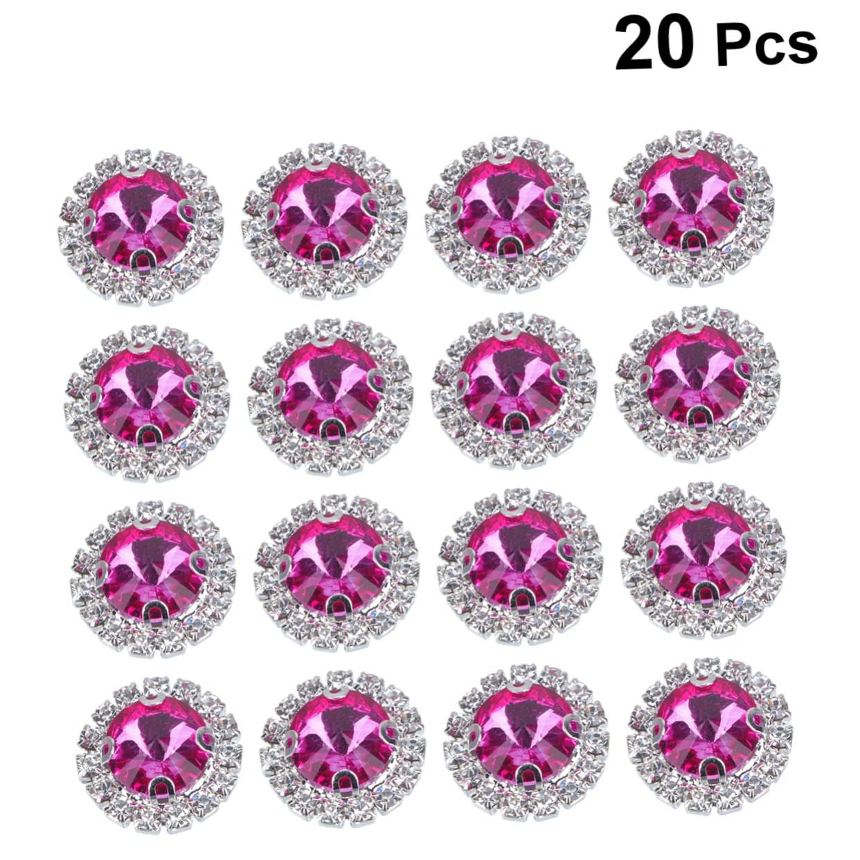 Lurrose 60stücke Farbige Flachrücken-rhinestones Für Dekorationen Kunststein Strass Für Hochzeiten Jubiläen Bastelprojekte Und Tischstreu Für Kreative Designs