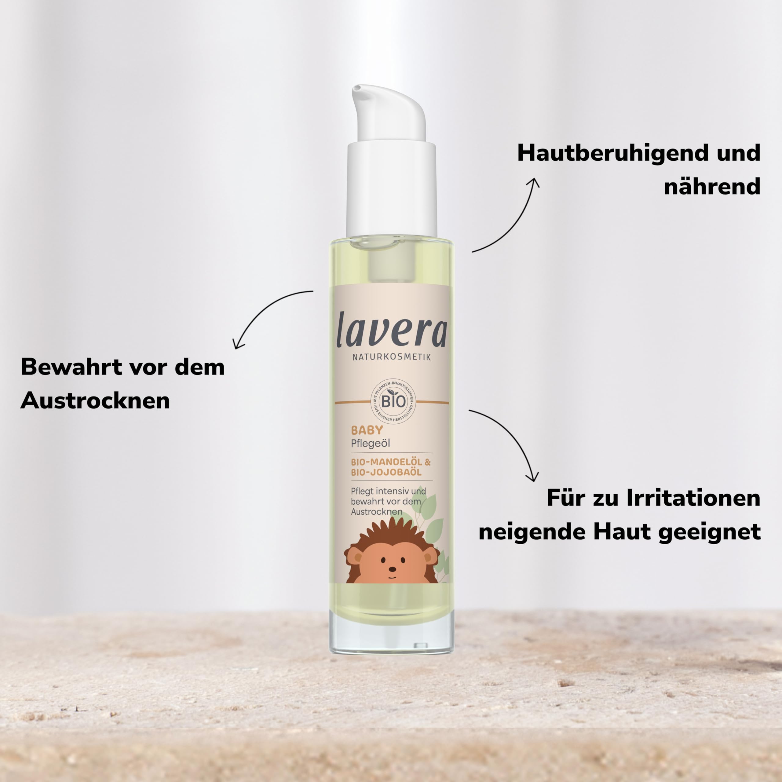 lavera Olio per la cura del bambino, lenitivo e nutriente, idratante, senza profumi e conservanti, vegano, cosmetico naturale, 100 ml