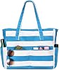 oscaurt Beach Bags for Women Large Waterproof Sandproof Beach Tote Swim Pool Bag with Zipper for Travel Vacation Essentials