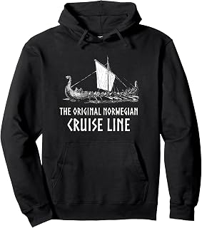 Vinking Longboat Original Norwegian Cruise Ship Pullover Hoodie