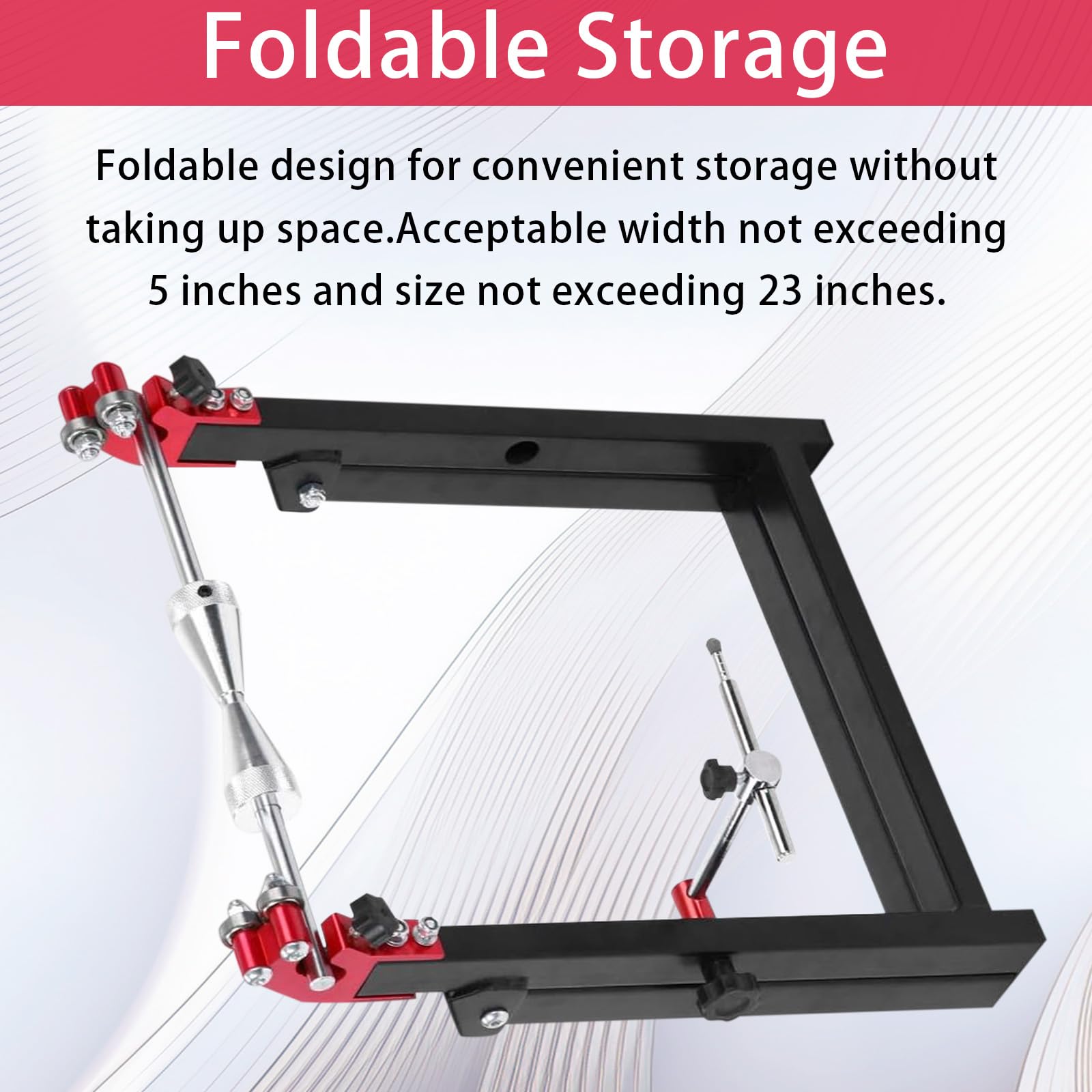 Balanceadora de Neumáticos, Soporte de Equilibrio de 34,2 * 37,2 * 39 cm para Ruedas de Motocicleta con Accesorios de Instalación, Soporte de Centrado de Hecho para Neumáticos de 5 * 23 Pulgadas