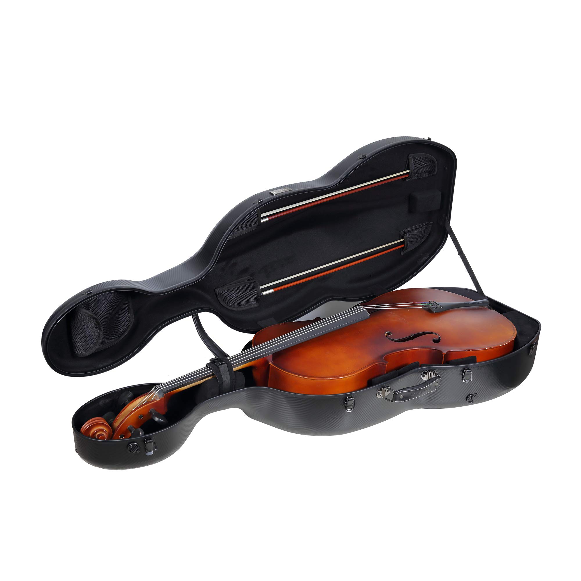 Amazon.com: Crossrock 4/4 Cello Case with Wheels – Matte Black