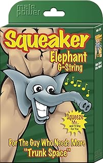 Squeaker Elephant G-String Assorted