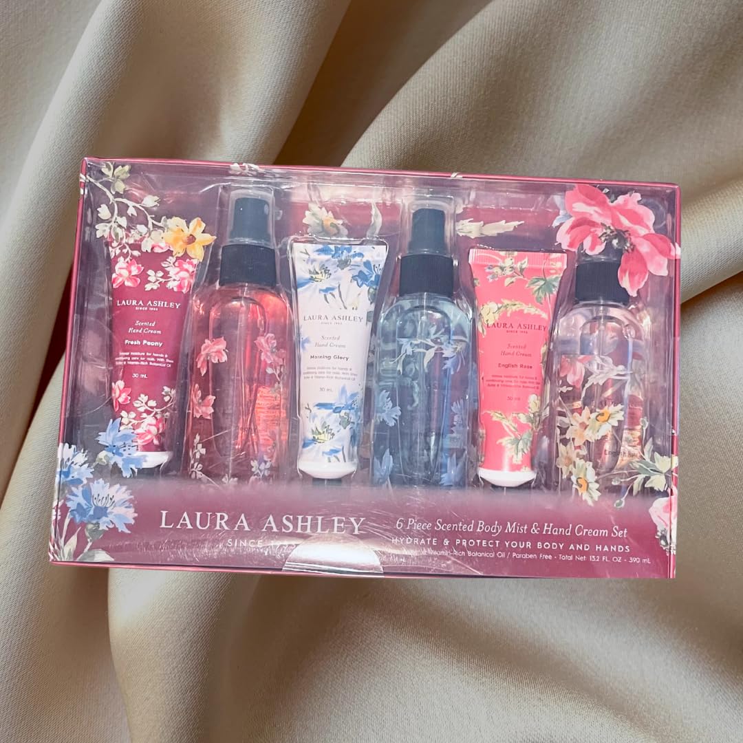 Generic x 6 Pc Scented Body Mist & Hand Cream Set, Nourishing Hand & Body Care