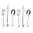 Exzact Kids Flatware 6pcs Toddler Utensils Children Silverware 18/10 Stainless Steel - Dishwasher Safe, 2 Years + (Safari)