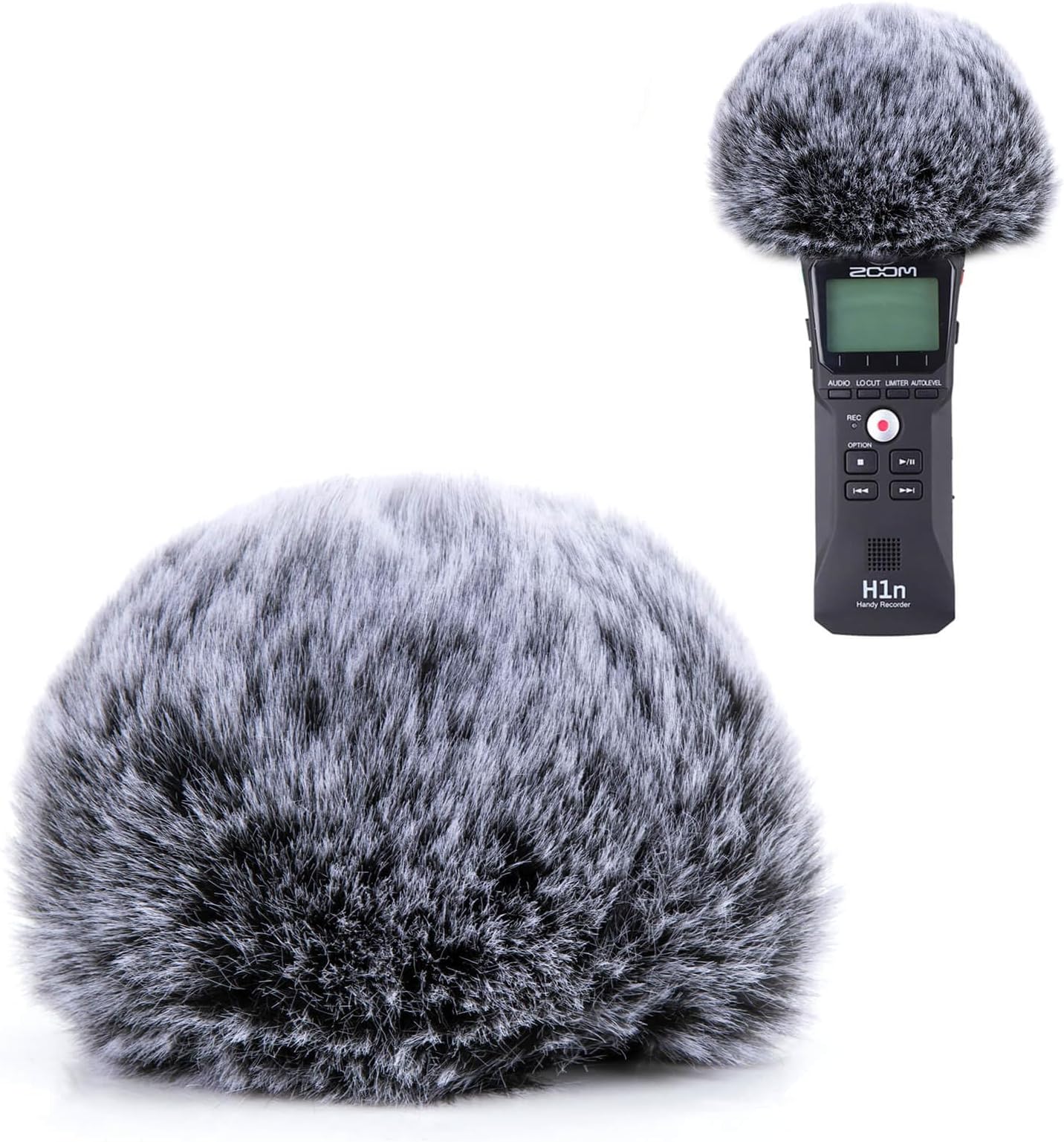 H1n Windscreen Furry - Outdoor Windscreen Muff Windshield as Pop Filter Custom Fit for Zoom H1n Handy Recorder